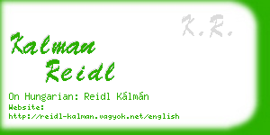 kalman reidl business card