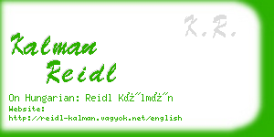 kalman reidl business card